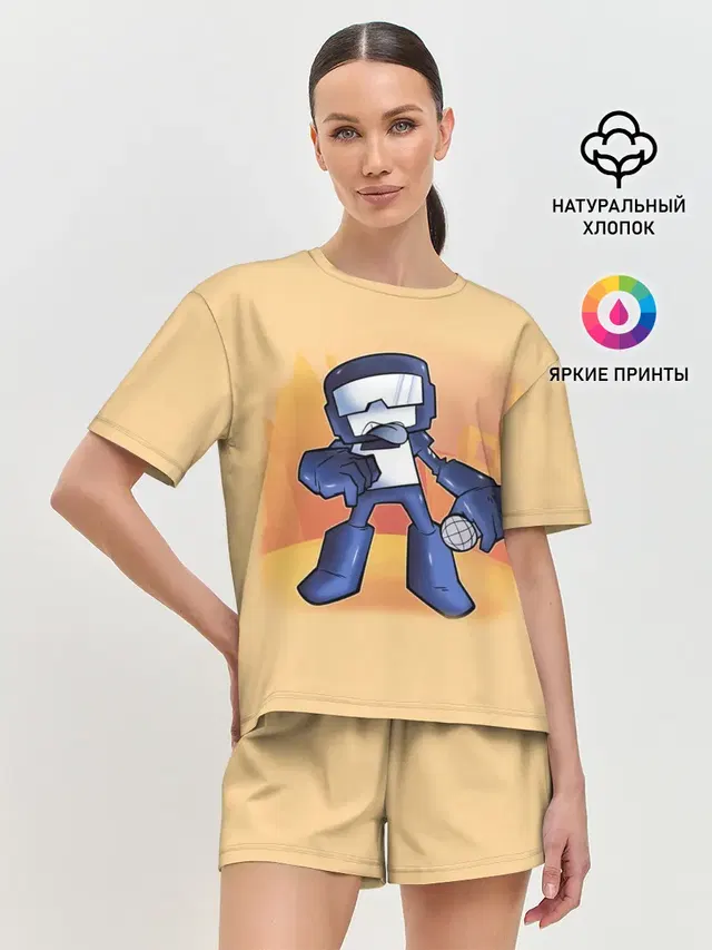 Женская пижама с шортами