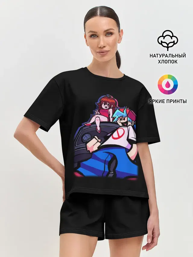 Женская пижама с шортами