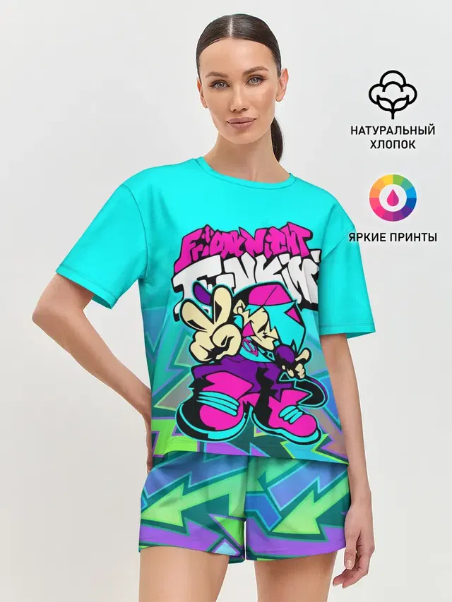 Женская пижама с шортами