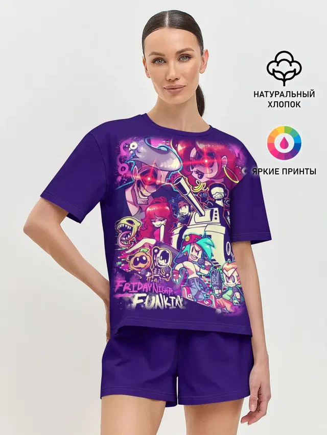 Женская пижама с шортами