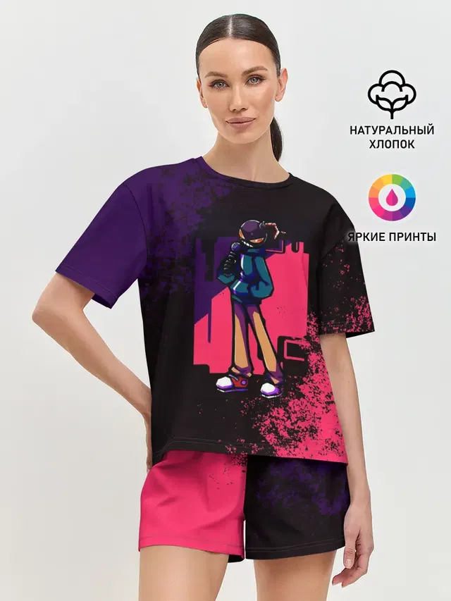 Женская пижама с шортами