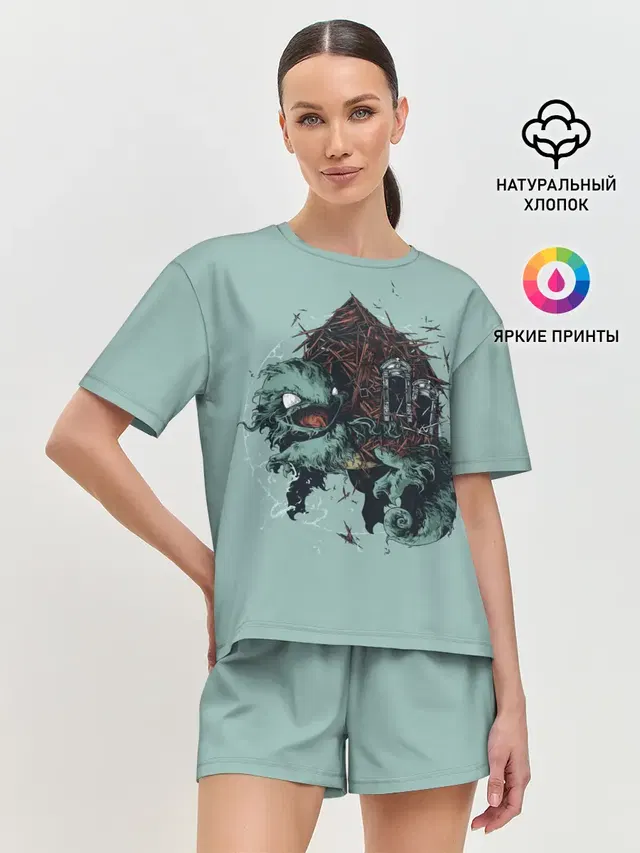 Женская пижама с шортами