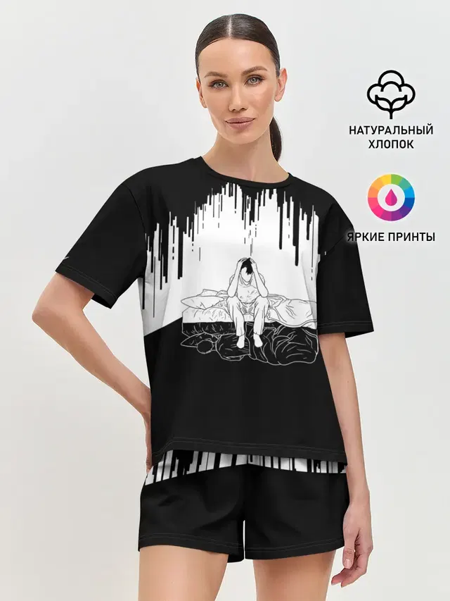 Женская пижама с шортами
