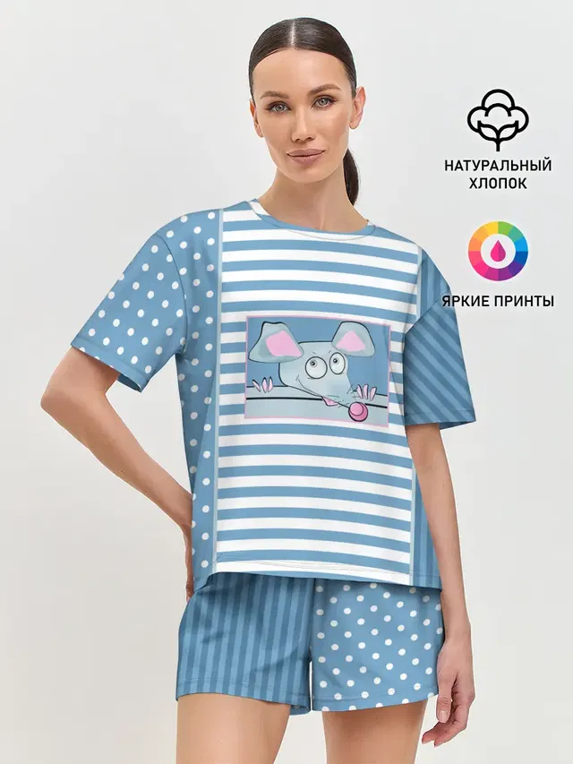 Женская пижама с шортами