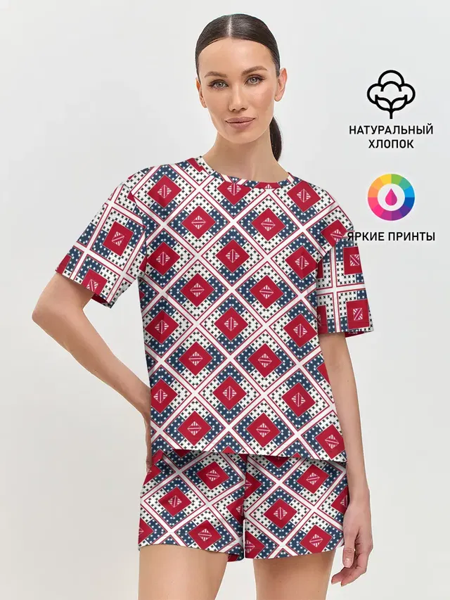 Женская пижама с шортами