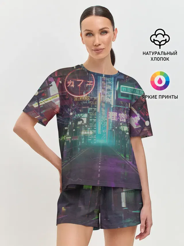 Женская пижама с шортами