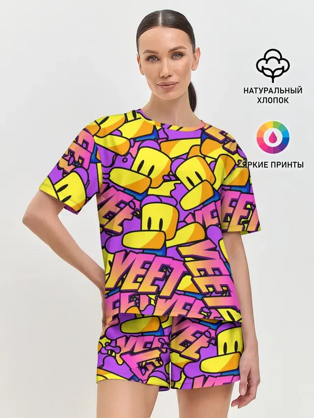 Женская пижама с шортами