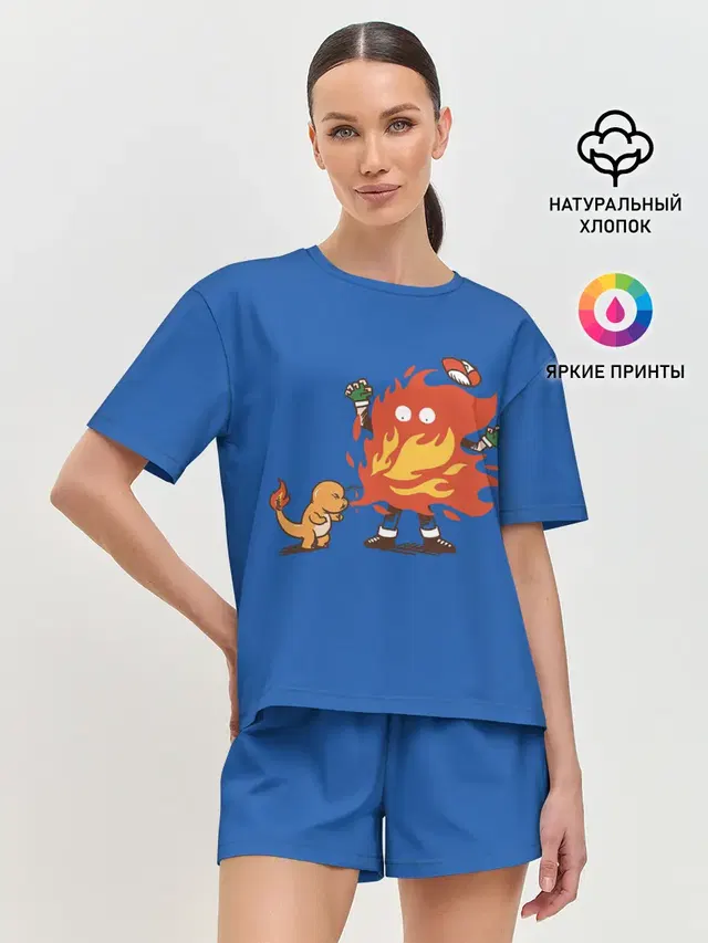 Женская пижама с шортами