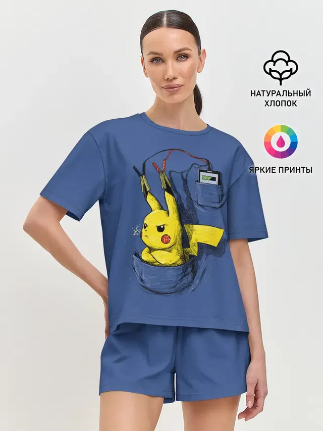 Женская пижама с шортами