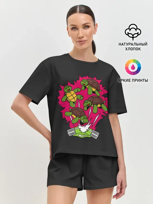 Женская пижама с шортами