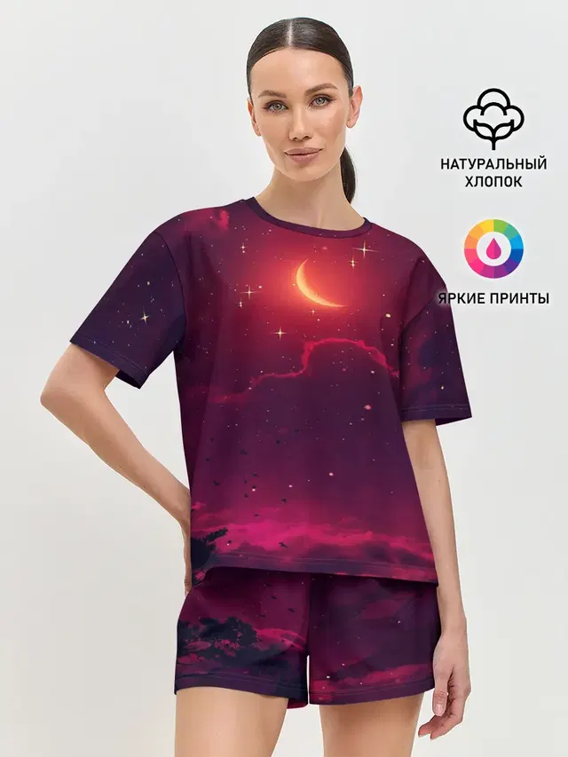 Женская пижама с шортами
