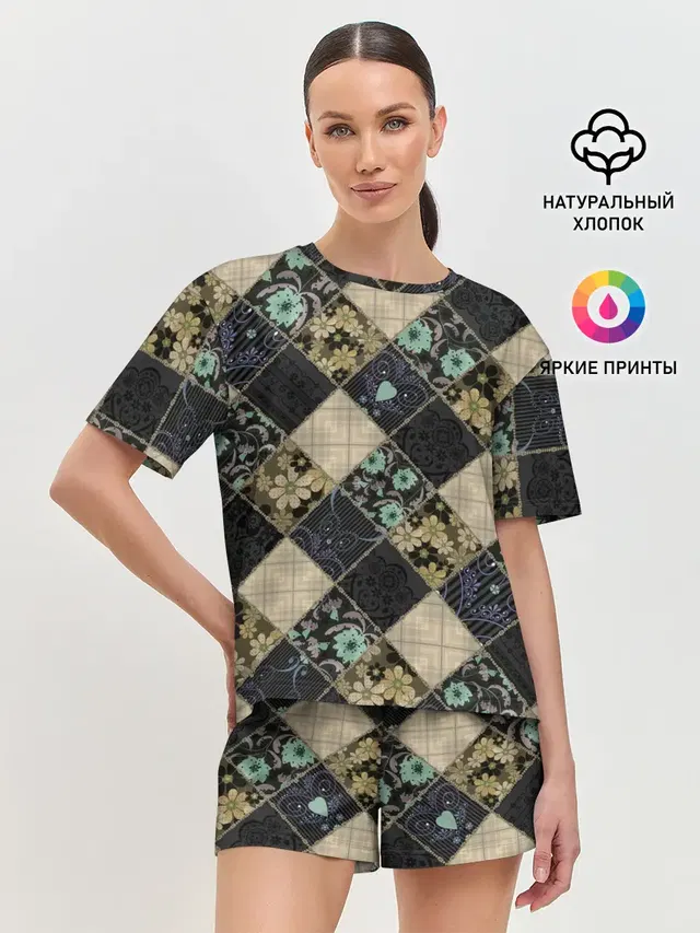 Женская пижама с шортами