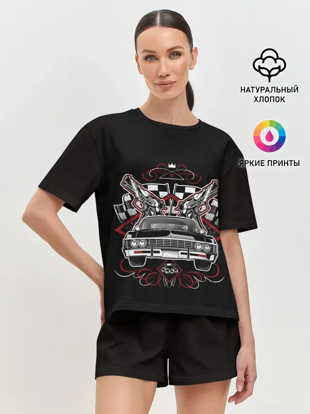 Женская пижама с шортами