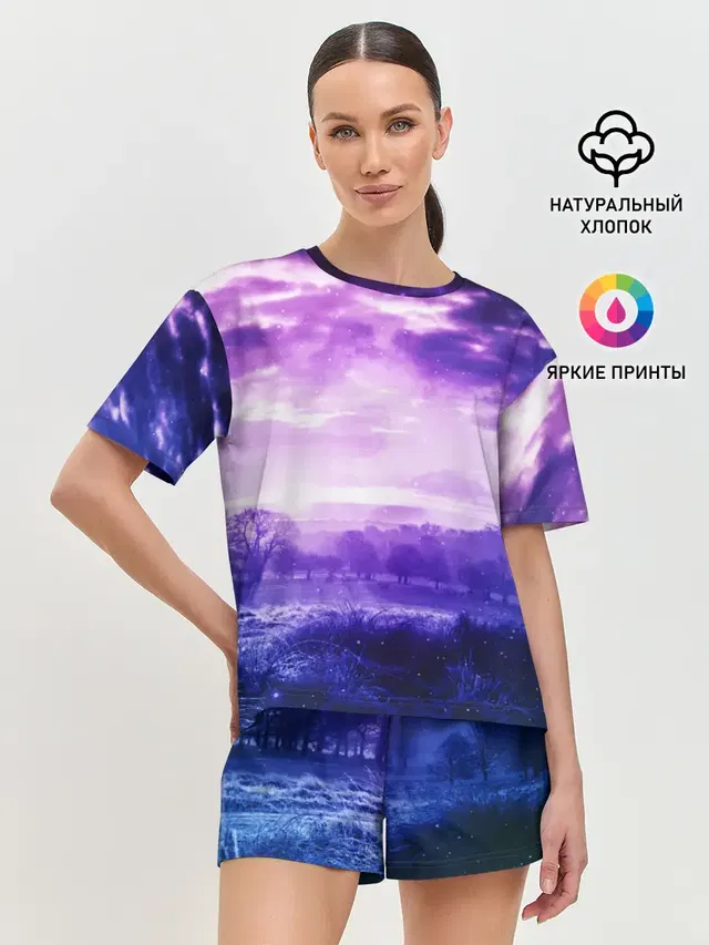 Женская пижама с шортами
