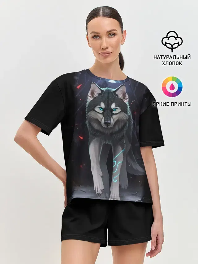 Женская пижама с шортами