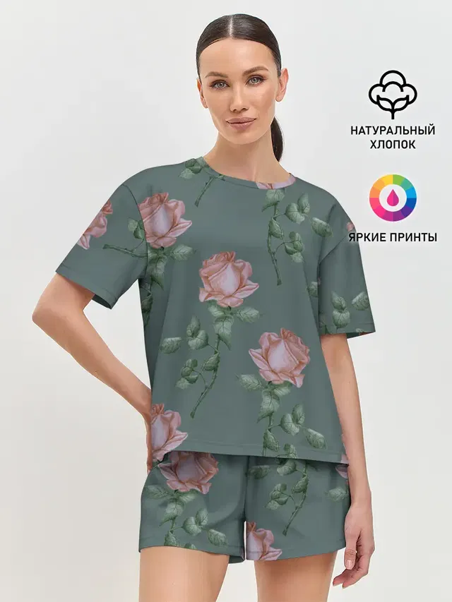 Женская пижама с шортами