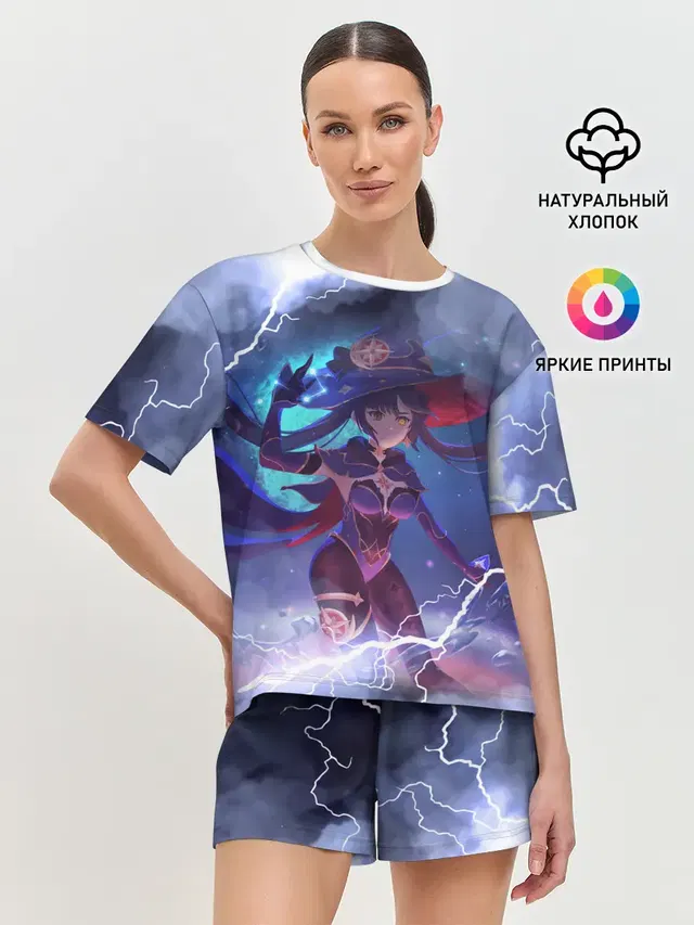 Женская пижама с шортами