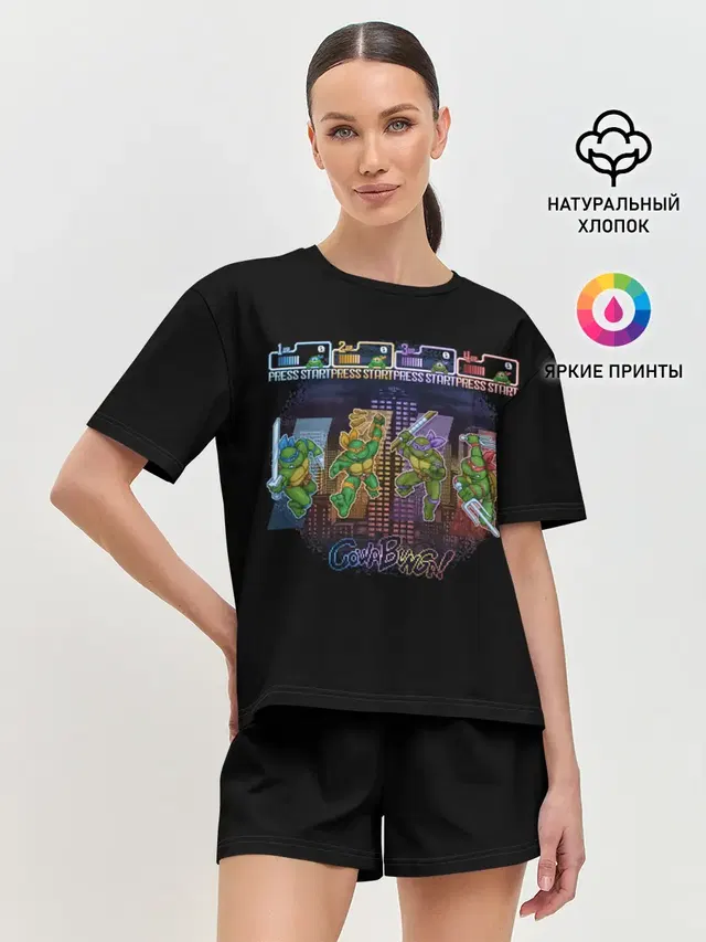 Женская пижама с шортами