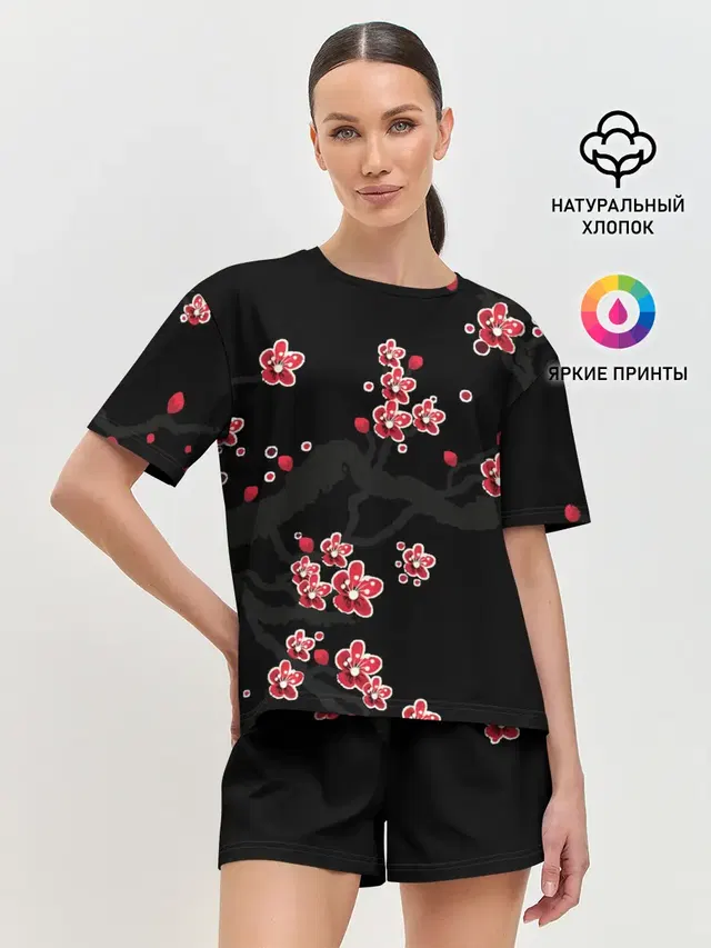 Женская пижама с шортами