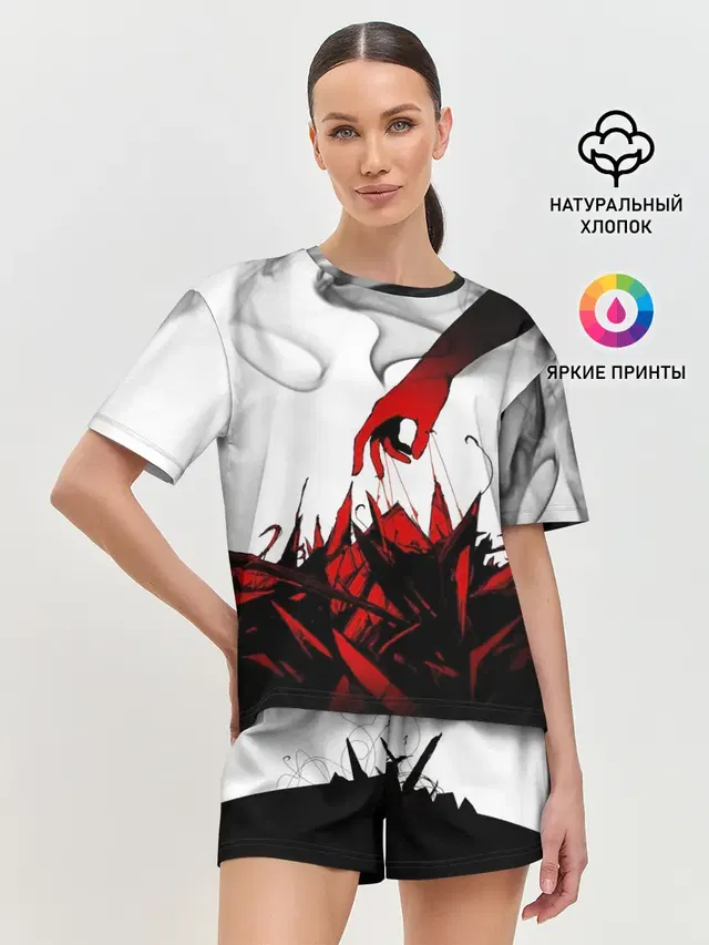 Женская пижама с шортами