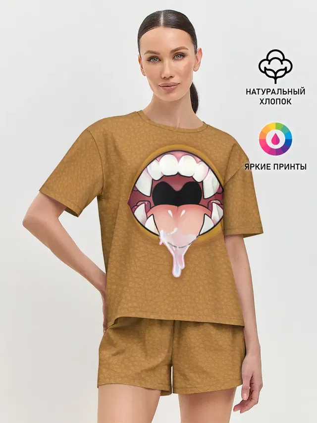 Женская пижама с шортами