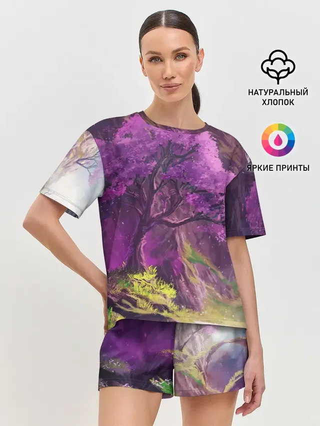 Женская пижама с шортами