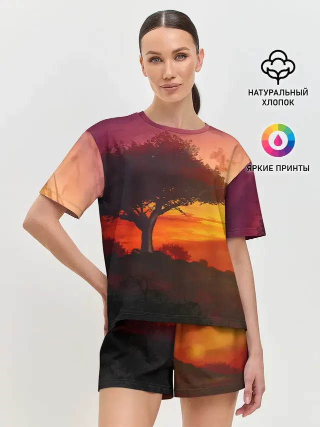 Женская пижама с шортами
