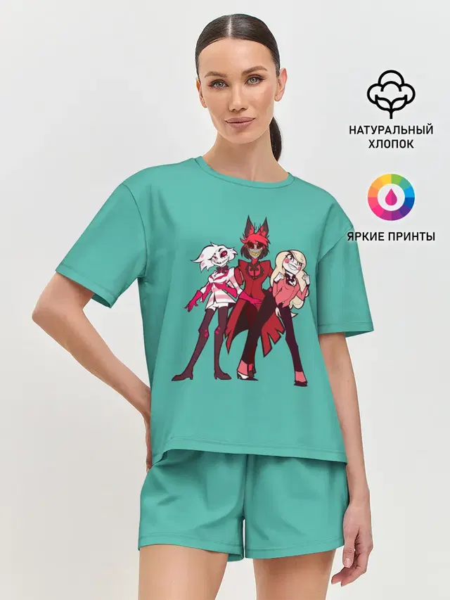 Женская пижама с шортами