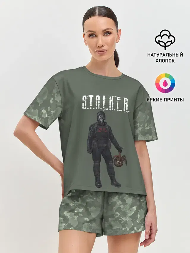 Женская пижама с шортами