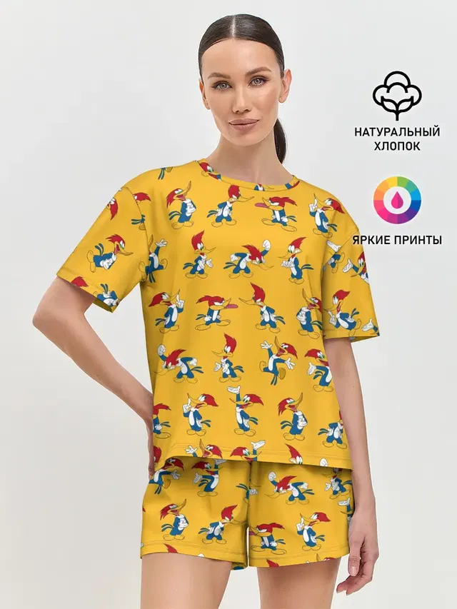 Женская пижама с шортами