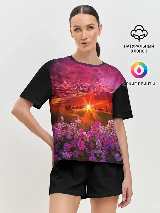 Женская пижама с шортами