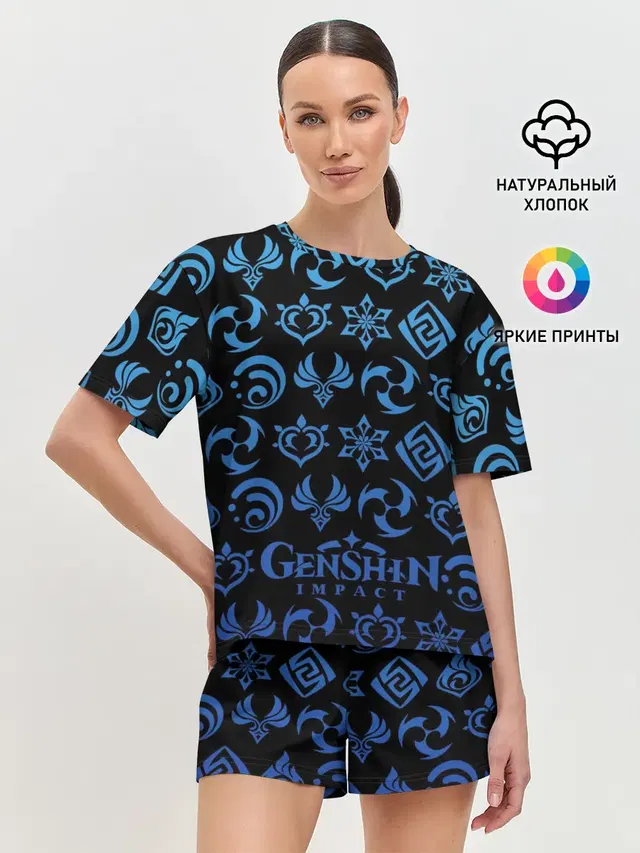 Женская пижама с шортами