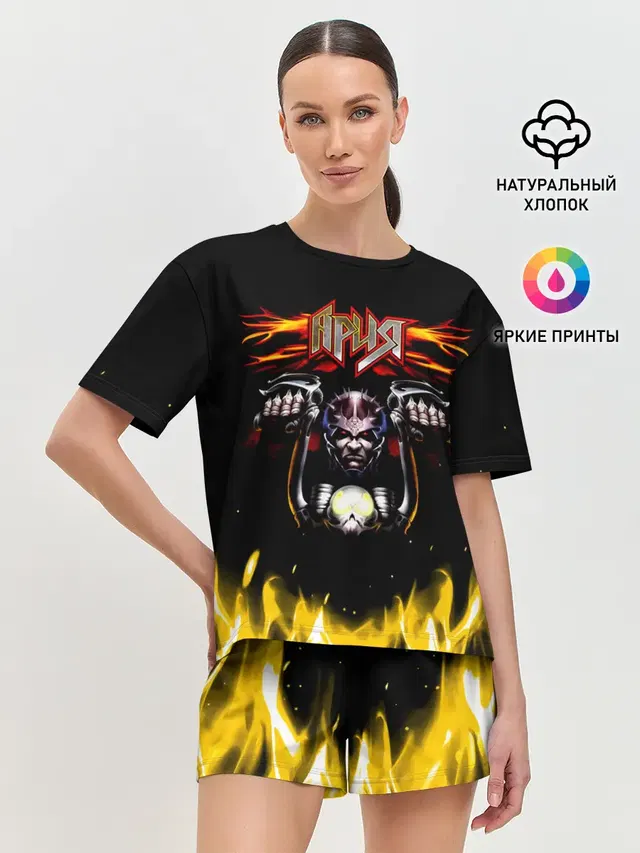 Женская пижама с шортами
