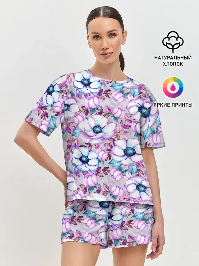 Женская пижама с шортами