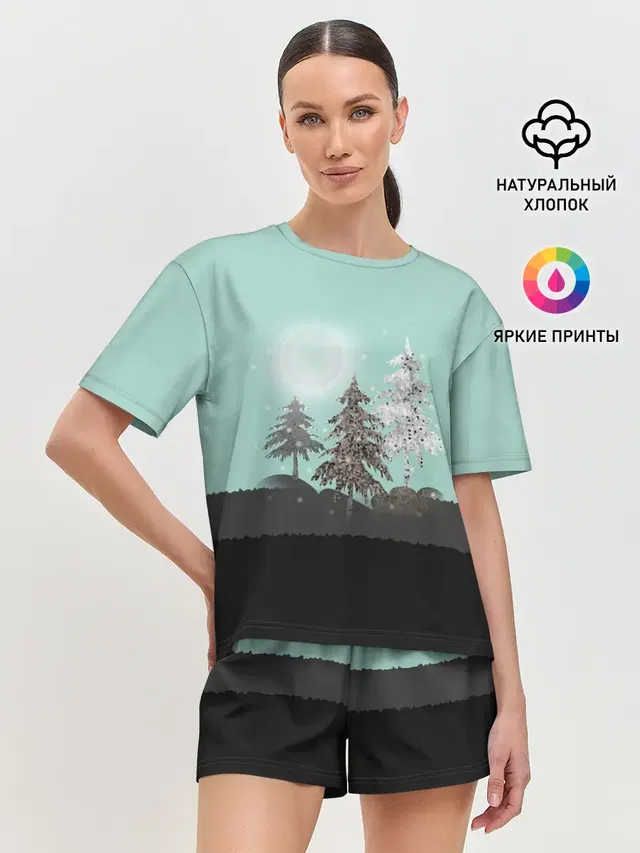 Женская пижама с шортами