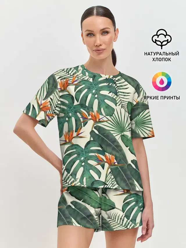 Женская пижама с шортами
