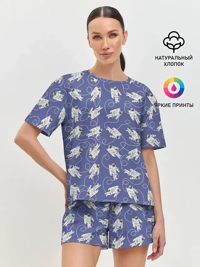 Женская пижама с шортами