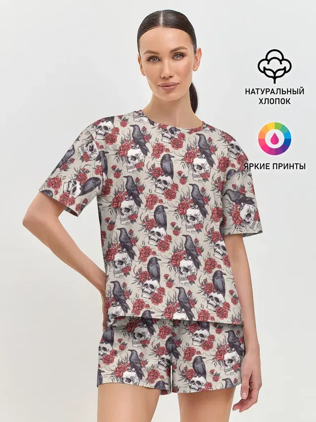 Женская пижама с шортами