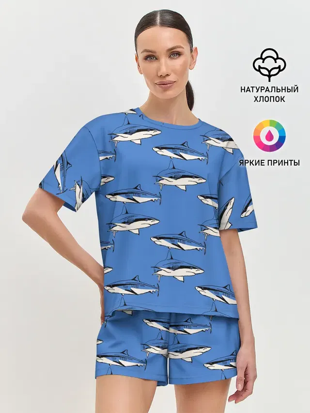 Женская пижама с шортами