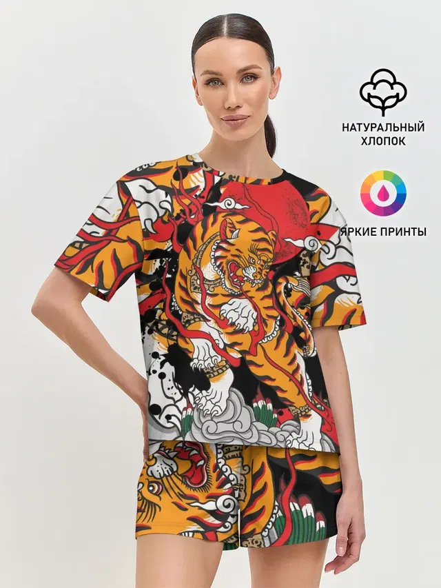 Женская пижама с шортами