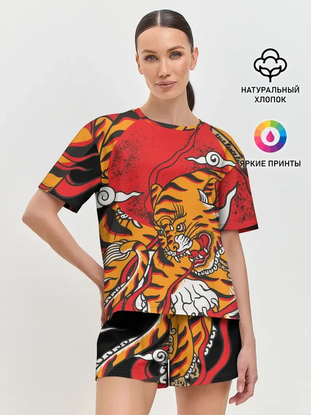 Женская пижама с шортами