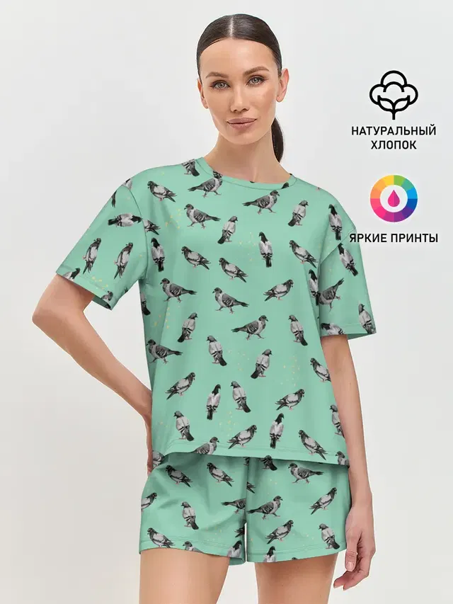 Женская пижама с шортами