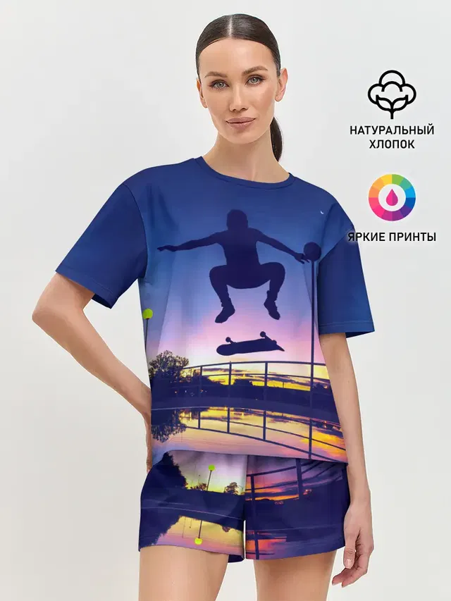 Женская пижама с шортами