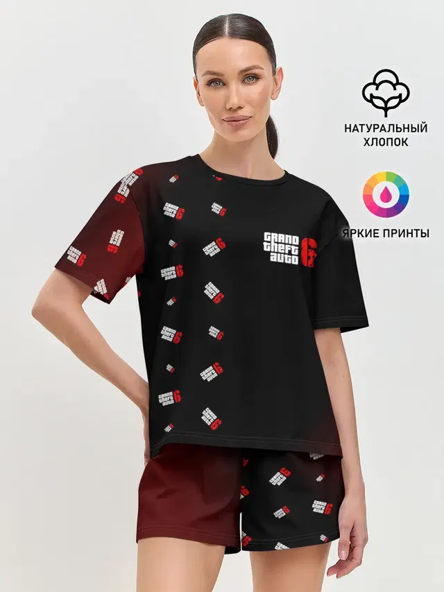 Женская пижама с шортами