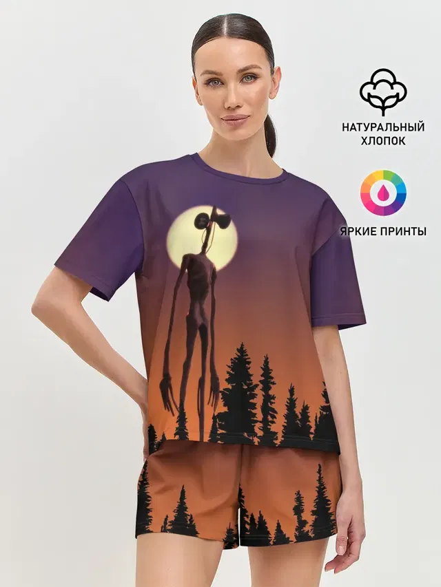 Женская пижама с шортами