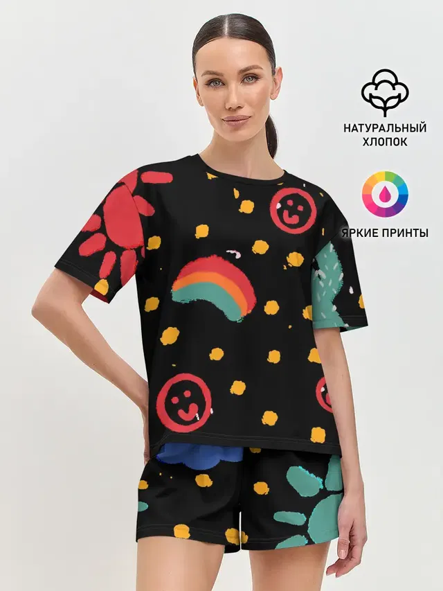 Женская пижама с шортами