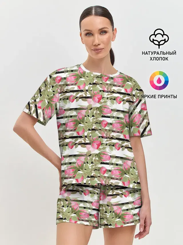 Женская пижама с шортами