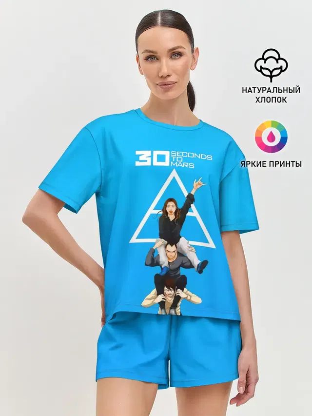 Женская пижама с шортами