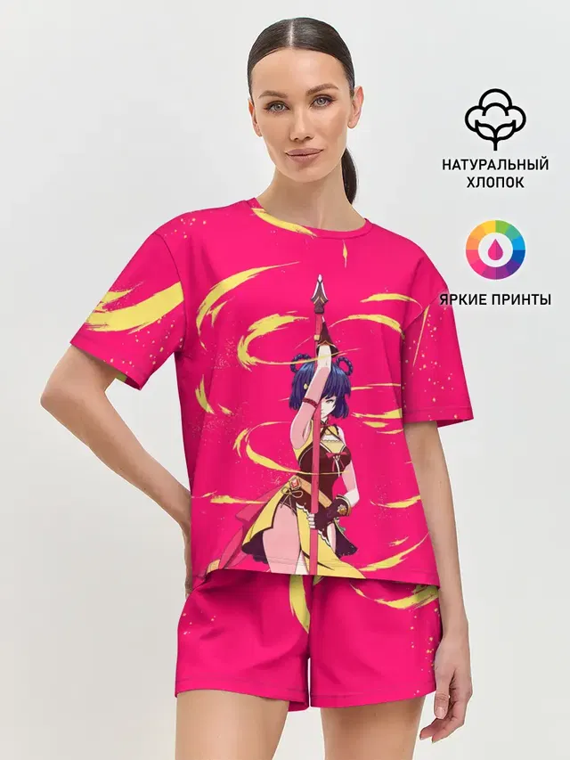 Женская пижама с шортами
