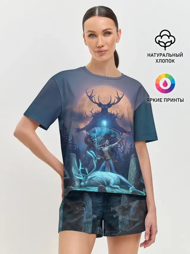 Женская пижама с шортами